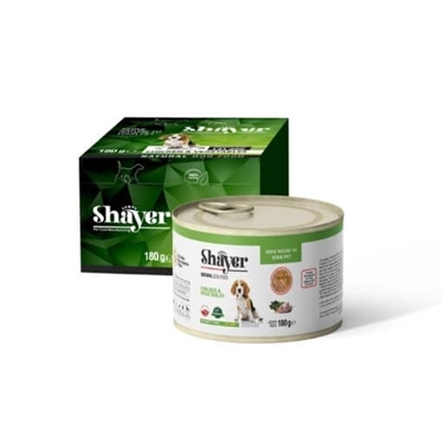 تصویر  كنسرو Shayer مدل نچرال مخصوص سگ  تهيه شده از مرغ و سبزيجات - 180 گرم