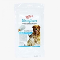تصویر  دستكش شست و شوی Natura مدل Wash Gloves ضدعفونی و تميز كننده و خوشبو كننده بدن حيوانات مخصوص سگ و گربه - 8 عدد