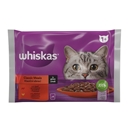 تصویر  پوچ Whiskas مدل multi pack تهیه شده از گوشت گوساله و مرغ مخصوص گربه بالغ - 85 * 4 گرم